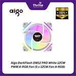 Load image into Gallery viewer, Aigo DarkFlash DM12 PRO White 12CM PWM A-RGB Fan (5 x 12CM Fan A-RGB)