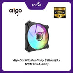 Load image into Gallery viewer, Aigo DarkFlash Infinity 8 Black (3 x 12CM Fan A-RGB)