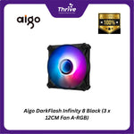 Load image into Gallery viewer, Aigo DarkFlash Infinity 8 Black (3 x 12CM Fan A-RGB)