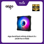 Load image into Gallery viewer, Aigo DarkFlash Infinity 8 Black (5 x 12CM Fan A-RGB)