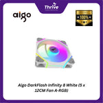 Load image into Gallery viewer, Aigo DarkFlash Infinity 8 White (5 x 12CM Fan A-RGB)