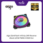Load image into Gallery viewer, Aigo DarkFlash Infinity 24R Reverse Black 12CM PWM A-RGB Fan
