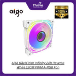 Load image into Gallery viewer, Aigo DarkFlash Infinity 24R Reverse White 12CM PWM A-RGB Fan