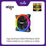 Load image into Gallery viewer, Aigo DarkFlash DM12 PRO Black 12CM PWM A-RGB Fan (5 x 12CM Fan A-RGB)