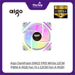 Load image into Gallery viewer, Aigo DarkFlash DM12 PRO White 12CM PWM A-RGB Fan (5 x 12CM Fan A-RGB)