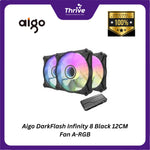 Load image into Gallery viewer, Aigo DarkFlash Infinity 8 Black 12CM Fan A-RGB