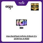 Load image into Gallery viewer, Aigo DarkFlash Infinity 8 Black (3 x 12CM Fan A-RGB)