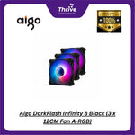 Load image into Gallery viewer, Aigo DarkFlash Infinity 8 Black (3 x 12CM Fan A-RGB)