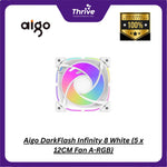 Load image into Gallery viewer, Aigo DarkFlash Infinity 8 White (5 x 12CM Fan A-RGB)