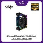 Load image into Gallery viewer, Aigo darkFlash INF34 ARGB Black 12CM PWM Fan (3 Fan)