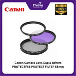 Load image into Gallery viewer, Canon Camera Lens Cap & Others PROTECTF58 PROTECT FILTER 58mm