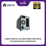 Load image into Gallery viewer, Liebert GXE On-Line 1kVA 230V LCD, PF0.9, 2U, Extended Run, Rack/Tower, Rail Kit Bundled 1203734