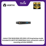 Load image into Gallery viewer, Liebert ITA2 5KVA/5KW UPS 230V LCD long backup model (included IS-UNITY-DP SNMP/Web Card, connection cable & mounting rail kits) 1202670