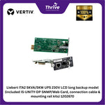 Load image into Gallery viewer, Liebert ITA2 5KVA/5KW UPS 230V LCD long backup model (included IS-UNITY-DP SNMP/Web Card, connection cable & mounting rail kits) 1202670