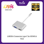 Load image into Gallery viewer, LIBERA Connector type C ke HDMI & VGA