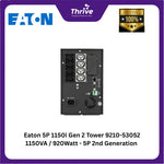 Load image into Gallery viewer, Eaton 5P 1150i Gen 2 Tower 9210-53052 1150VA / 920Watt - 5P 2nd Generation Tower Models, International 230V