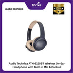 Load image into Gallery viewer, Audio Technica ATH-S220BT Wireless On-Ear Headphone with Built-in Mic & Control