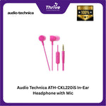 Load image into Gallery viewer, Audio Technica ATH-CKL220iS In-Ear Headphone with Mic