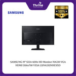 Load image into Gallery viewer, SAMSUNG 19" S33A 60Hz HD Monitor 19A330 VGA HDMI 1366x768 VESA LS19A330NHEXXD