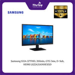 Load image into Gallery viewer, Samsung S33A 22"FHD, 200nits, GTG 5ms, D-Sub, HDMI LS22A33ANHEXXD