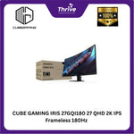 Load image into Gallery viewer, CUBE GAMING IRIS 27GQI180 27 QHD 2K IPS Frameless 180Hz Gaming Monitor with G-SYNC & AMD FreeSync