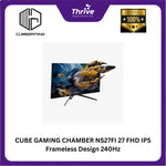 Load image into Gallery viewer, CUBE GAMING CHAMBER NS27FI 27 FHD IPS Frameless Design 240Hz Gaming Monitor (RGB Light) with G-SYNC