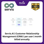 Load image into Gallery viewer, Servis.Ai | Customer Relationship Management (CRM) | per user | month billed annually