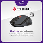 Load image into Gallery viewer, Wireless Gaming Mouse - Fantech RAIGOR III WG12R Rechargeable Baterai (Black)