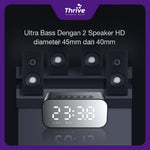 Load image into Gallery viewer, Acome A5 Speaker Bluetooth 5.0 Jam Alarm LED Display Ultra Bass