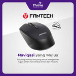 Load image into Gallery viewer, Wireless Bluetooth Mouse W190 Dual Mode Free Baterai (Black) - Fantech