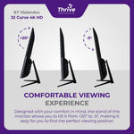Load image into Gallery viewer, ET VisionArc 32 Curve 4K HD - Curved Monitor 32 Inch for Gaming and Work