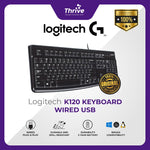 Load image into Gallery viewer, Keyboard Logitech K120 - Keyboard Wired USB Full Size - Corded Keyboard