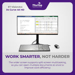 Load image into Gallery viewer, ET VisionArc 34 Curve 4K HD - Curved Monitor 34 Inch for Gaming and Work