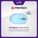 Load image into Gallery viewer, Wireless Bluetooth Mouse W193 Dual Mode Free Baterai (Blue) - Fantech