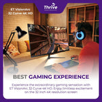 Load image into Gallery viewer, ET VisionArc 32 Curve 4K HD - Curved Monitor 32 Inch for Gaming and Work