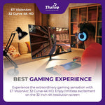 Load image into Gallery viewer, ET VisionArc 32 Curve 4K HD - Curved Monitor 32 Inch for Gaming and Work