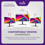 Load image into Gallery viewer, ET VisionArc 34 Curve 4K HD - Curved Monitor 34 Inch for Gaming and Work