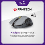 Load image into Gallery viewer, Wireless Gaming Mouse - Fantech RAIGOR III WG12R Rechargeable Baterai (Grey)