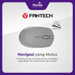 Load image into Gallery viewer, Wireless Bluetooth Mouse W193 Dual Mode Free Baterai (Grey) - Fantech