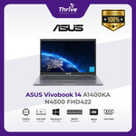 Load image into Gallery viewer, ASUS VIVOBOOK 14 A1400KA N4500 4GB 256GB W11+OHS 14.0FHD BLIT SLV -FHD422
