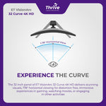 Load image into Gallery viewer, ET VisionArc 32 Curve 4K HD - Curved Monitor 32 Inch for Gaming and Work