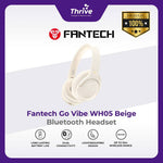 Load image into Gallery viewer, Fantech Go Vibe WH05 Wireless Bluetooth Headphone Dual Mode - Beige