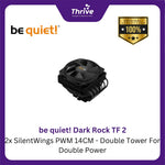 Load image into Gallery viewer, be quiet! Dark Rock TF 2 - 2x SilentWings PWM 14CM - Double Tower For Double Power