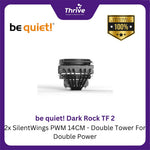 Load image into Gallery viewer, be quiet! Dark Rock TF 2 - 2x SilentWings PWM 14CM - Double Tower For Double Power
