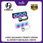 Load image into Gallery viewer, LIANLI GALAHAD II TRINITY UNIFAN SL-INFINITY 360 BLACK / WHITE