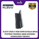 Load image into Gallery viewer, KLEVV CRAS V RGB DDR5 Brilliant White PC57600 7200MHz 48GB (2X24GB) - KD5KGUD80-72B340J