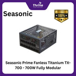 Load image into Gallery viewer, Seasonic Prime Fanless Titanium TX-700 - 700W Fully Modular - 80+ Titanium Certified - 12 Years Warranty Replacement