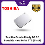 Load image into Gallery viewer, Toshiba Canvio Ready B3 3.0 Portable Hard Drive 2TB (Black)
