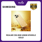 Load image into Gallery viewer, REALME C61 8GB 128GB SPARKLE GOLD