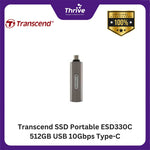 Load image into Gallery viewer, Transcend SSD Portable ESD330C 512GB USB 10Gbps Type-C